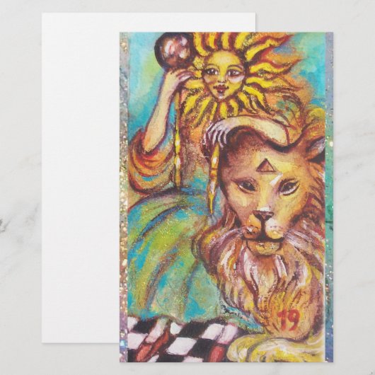 STREEFCIJFERS VAN DE VERLORENDE SCHADOWS / DE ZON BRIEFPAPIER (Voorkant / Achterkant)