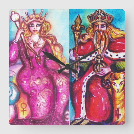 STREEFCIJFERS VAN DE VERLORENDE SCHADOWS /EMPRESS  VIERKANTE KLOK (Voorkant)