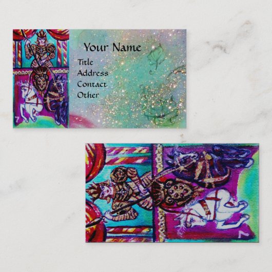 STREEFCIJFERS VAN DE VERLORENDE SCHADOWS / KARAKTE VISITEKAARTJE (Voorkant / Achterkant)