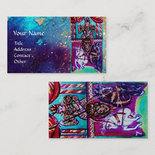 STREEFCIJFERS VAN DE VERLORENDE SCHADOWS / KARAKTE VISITEKAARTJE (Voorkant / Achterkant)