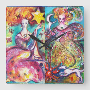 STREEFCIJFERS VAN DE VERLORENDE SCHADUWEN /DE MON  VIERKANTE KLOK