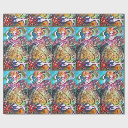 STREEFCIJFERS VAN DE VERLORENDE SCHADUWEN / DE MOO CADEAUPAPIER (Vlak)