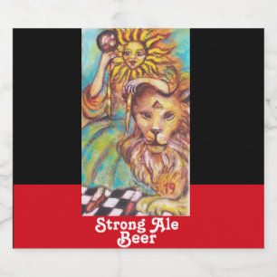 STREEFCIJFERS VAN DE VERLORENDE SCHADUWEN /DE ZON BIER ETIKET