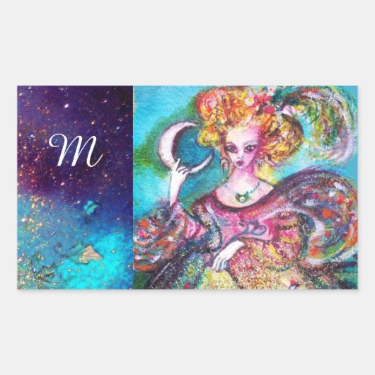 STREEFCIJFERS VAN HET VERLORENDE SCHADOWS/HET MOON RECHTHOEKIGE STICKER (Voorkant)