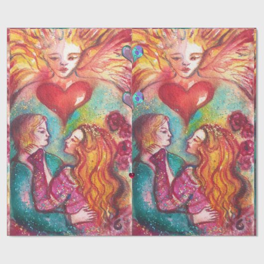 STREEFCIJFERS VAN VERLIES, Valentijnsdag VAN LOVER Cadeaupapier (Vlak)