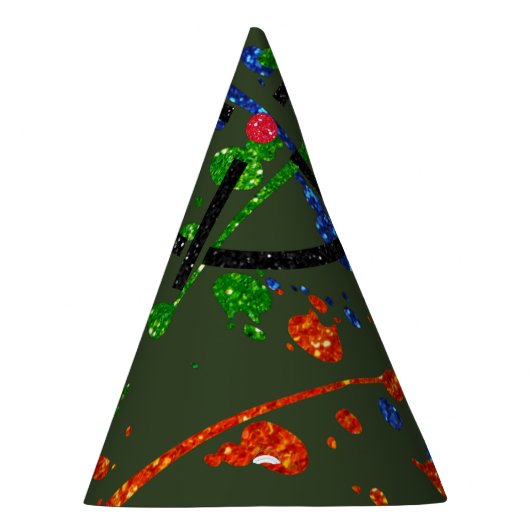 Streefcijfers voor Glitter Paintball Party Feesthoedjes (Rechts)