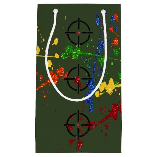 Streefcijfers voor Glitter Paintball Party Klein Cadeauzakje (Voorkant)