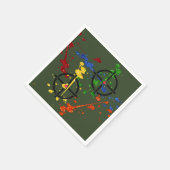 Streefcijfers voor Glitter Paintball Party Servet (Hoek)