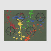 Streefcijfers voor Glitter Paintball Party Tissuepapier (Voorkant)