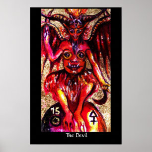 STREEFDOELEN VAN DE VERLORENDE SCHADE De duivel Poster