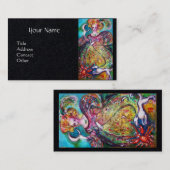 STREEFT VAN DE VERLORENDE SCHADUWEN, zwart MOON LA Visitekaartje (Voorkant / Achterkant)