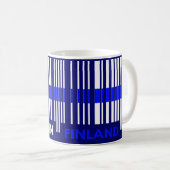 Streekcodevlag Kleuren FINLAND-ontwerp Koffiemok (Voorkant rechts)