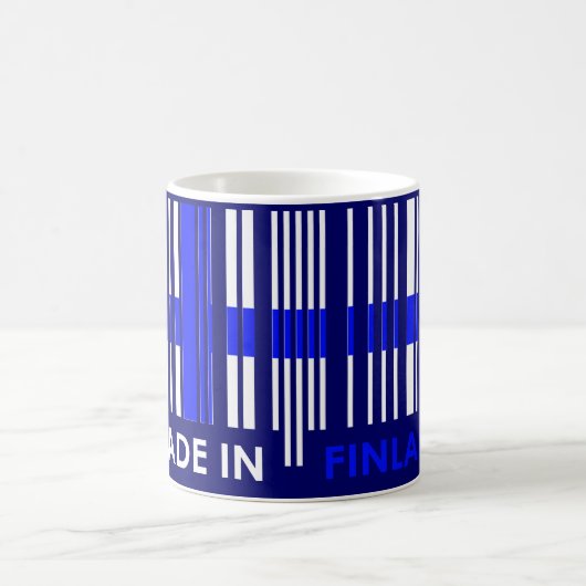 Streekcodevlag Kleuren FINLAND-ontwerp Koffiemok (Center)