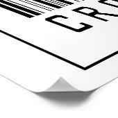Streekjescode voor kruisland poster (Hoek)