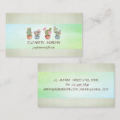 Streep Cactus Succulente Stippen Visitekaartje (Voorkant / Achterkant)