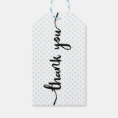 Streep  Floral Tea Party Boy Baby shower Cadeaulabel (Achterkant)