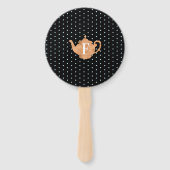 Streep  Floral Tea Party Boy Baby shower Handwaaier (Achterkant)