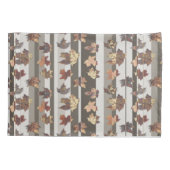 Streep Herfst Kleur Bladeren Kussensloop (Achterkant-Links)