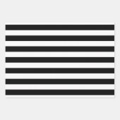 Streep Marokkaanse Chevron DIY Kleuren Wit Zwart Inpakpapier Vel (Voorkant)