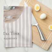 streep Miss Bunny Teatime Theedoek (Quarter Fold)
