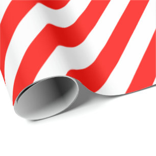 Streep van Apple van het snoep de Rode Diagonale Cadeaupapier
