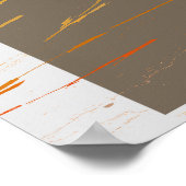 Streep Vierkanten Poster (Hoek)