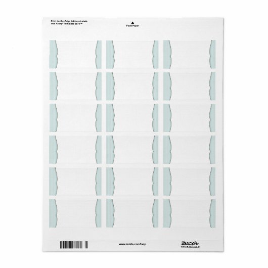 Streepadreslabel Etiket (Full Sheet)
