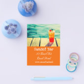 Streepbar voor de balie of voor de nachtclub flyer (Enkel)