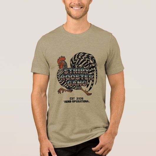 Streepjes Haan Bende Trend Operationeel Tri-Blend Shirt (Voorkant)