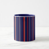 Streepjes, kleuren rood, marine, grijs mok (Midden)