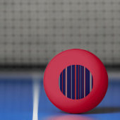 Streepjes, kleuren rood, marine, grijs pingpongbal (Net)