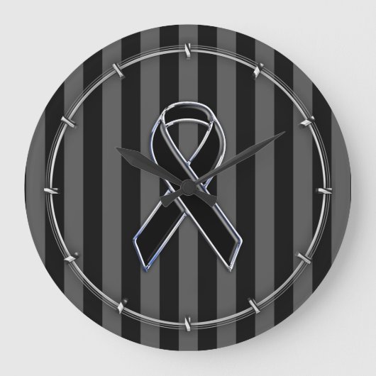 Streepjes naar zwarte lintgevoeligheid grote klok (Voorkant)