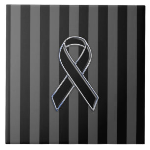 Streepjes naar zwarte lintgevoeligheid tegeltje