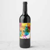 Streepjesbat Mitzvah Splash van het etiket van de  (Voorkant)