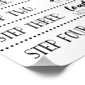 Streepjesborden voor aardappelen, geladen aardappe poster (Hoek)