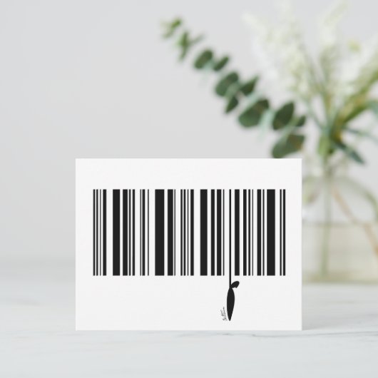 streepjescode briefkaart (Staand voorkant)