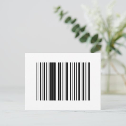 streepjescode briefkaart (Staand voorkant)