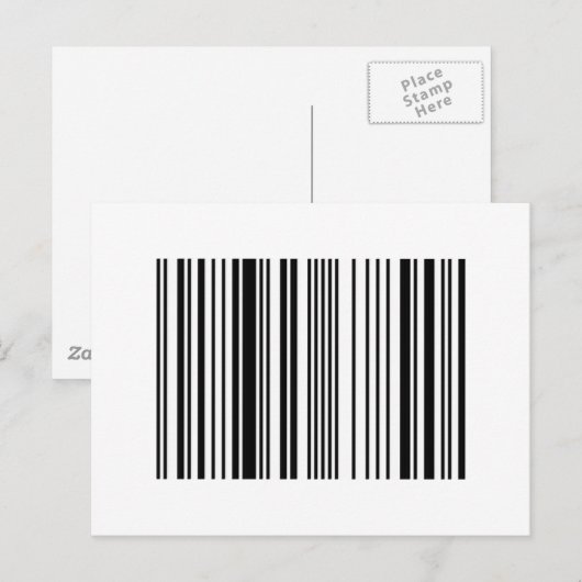 streepjescode briefkaart (Voorkant / Achterkant)