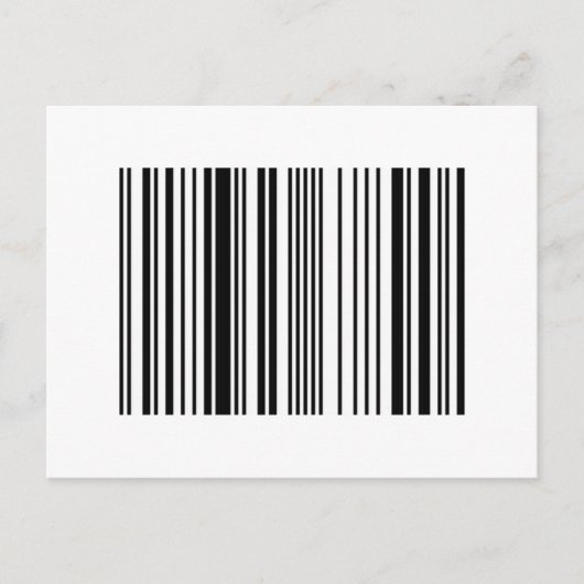 streepjescode briefkaart (Voorkant)