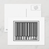 Streepjescode Christelijk Briefkaart (Voorkant / Achterkant)