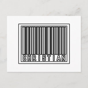 Streepjescode Christelijk Briefkaart
