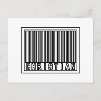 Streepjescode Christelijk Briefkaart