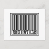 Streepjescode Christelijk Briefkaart (Voorkant)
