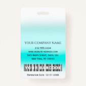 Streepjescode Foto-ID Nummer Gezondheidszorg Verpl Badge (Achterkant)