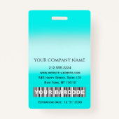 Streepjescode Foto IDNummer Gezondheidstherapie Ve Badge (Achterkant)