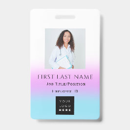 Streepjescode Foto Naam Identiteitskaart Dokter Ve Badge