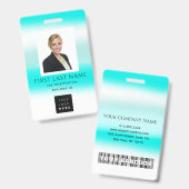 Streepjescode Foto Naam Identiteitskaart Medisch C Badge (Voor- en achterkant)