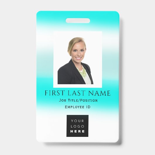 Streepjescode Foto Naam Identiteitskaart Medisch C Badge (Voorzijde)