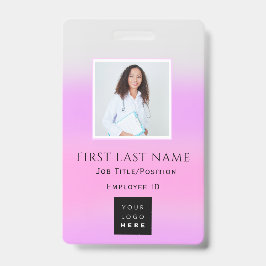 Streepjescode Foto Ombre ID Gezondheidszorg Arts V Badge