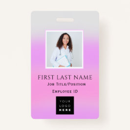 Streepjescode Foto Ombre ID Gezondheidszorg Arts V Badge